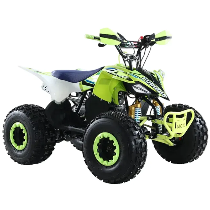 Quad Furious Slim FD 125 4T R8 - Colore Giallo - Vista 45° Frontale