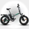 Fat E-Bike Pieghevole Zero Fork 250W 36V 13Ah - Colore Grigio - Vista 45° Laterale