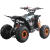Quad Furious Six 125cc R6 Automatico + Retro - Colore Nero/Arancione - Vista 45° Posteriore