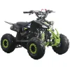 Quad Furious Six 125cc R6 Automatico + Retro - Colore Nero/Giallo - Vista 45° Frontale