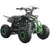 Quad Furious Six 125cc R6 Automatico + Retro - Colore Nero/Verde - Vista 45° Frontale