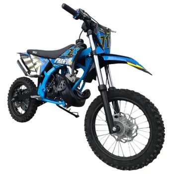 Mini Cross Phantom X 50 2T R12/10 Nac Nac - Colore Nero/Celeste - Vista 45° Frontale