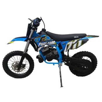 Mini Cross Phantom X 50 2T R12/10 Nac Nac - Colore Nero/Celeste - Vista 45° Laterale