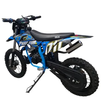 Mini Cross Phantom X 50 2T R12/10 Nac Nac - Colore Nero/Celeste - Vista 45° Posteriore