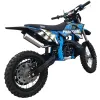 Mini Cross Phantom X 50 2T R12/10 Nac Nac - Colore Nero/Celeste - Vista 45° Posteriore