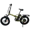 Fat E-Bike Pieghevole NCX Zero Italy Advance 20" 250W 48V 13Ah - Colore Verde-Oro - Vista 45° Laterale