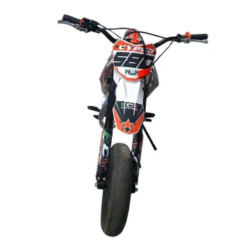 Pit Bike NCX Vyper 140 4T 12/12 Supermotard - Colore Bianco/Arancio - Vista Frontale