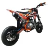Pit Bike NCX SXR 125 10/10 Motard Telaio 14" - Vista 45° Posteriore