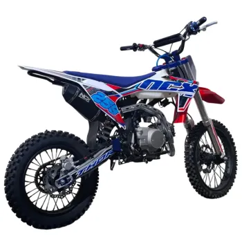 Pit Bike Thor 125 4T 17/14 Mx Pro Racing - Vista 45° Posteriore