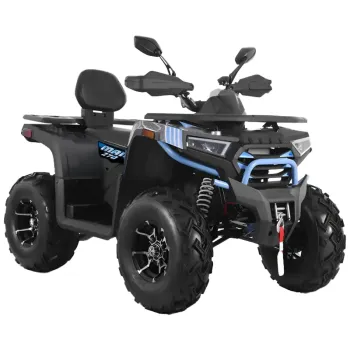Maxi Quad Mammoth 270 R10 - Colore Nero/Blu - Vista 45° Frontale
