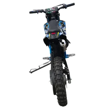 Mini Cross Phantom X 50cc R14/12 Nac Nac - Colore Nero/Celeste - Vista Posteriore