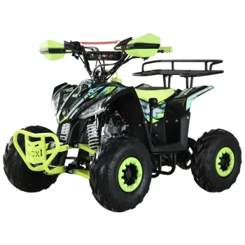 Quad Furious 125 4T R6 - Nero/Giallo - Vista 45° Frontale