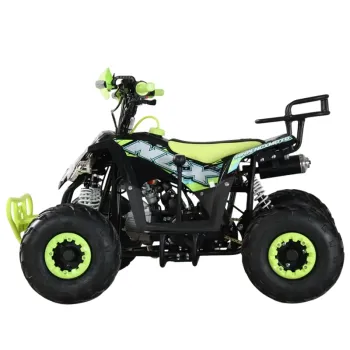 Quad Furious 125 4T R6 - Nero/Giallo - Vista 45° Laterale