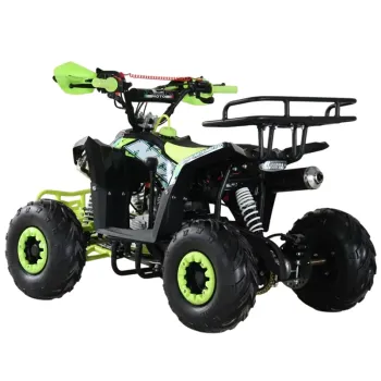 Quad Furious 125 4T R6 - Nero/Giallo - Vista 45° Posteriore