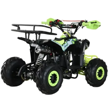Quad Furious 125 4T R6 - Nero/Giallo - Vista 45° Posteriore