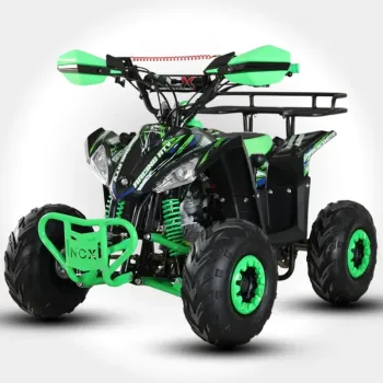 Quad Furious 125 4T R6 - Nero/Verde- Vista 45° Frontale