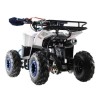 Quad NCX Furious 125cc R6 - Colore Bianco-Blu - Vista Posteriore Sinistra
