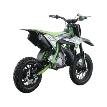 Mini Cross NCX Sxr 50 Doppia Marmitta 12/10 - Colore Nero/Verde - Vista 45° Posteriore
