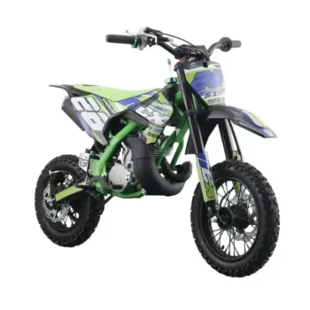 Mini Cross NCX Sxr 50 Doppia Marmitta 12/10 - Colore Nero/Verde - Vista 45° Frontale