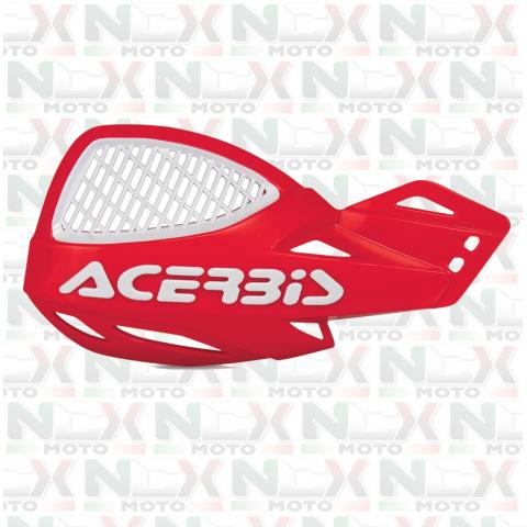 COPPIA PARAMANI ACERBIS UNIKO VENTED ROSSO/BIANCO