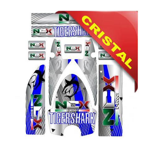 KIT GRAFICHE NCX TIGERSHARK BLU IN CRISTAL