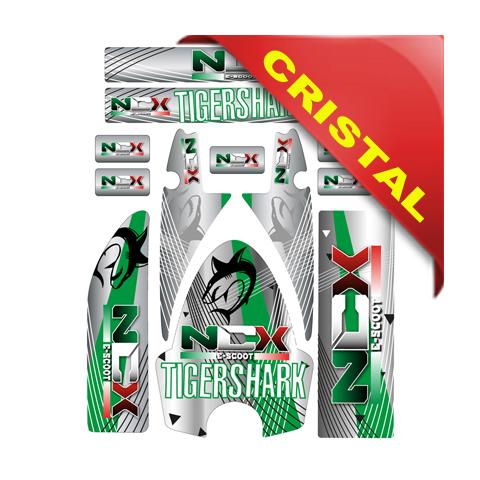 KIT GRAFICHE NCX TIGERSHARK VERDE IN CRISTAL