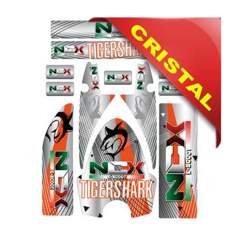 KIT GRAFICHE NCX TIGERSHARK ARANCIO IN CRISTAL