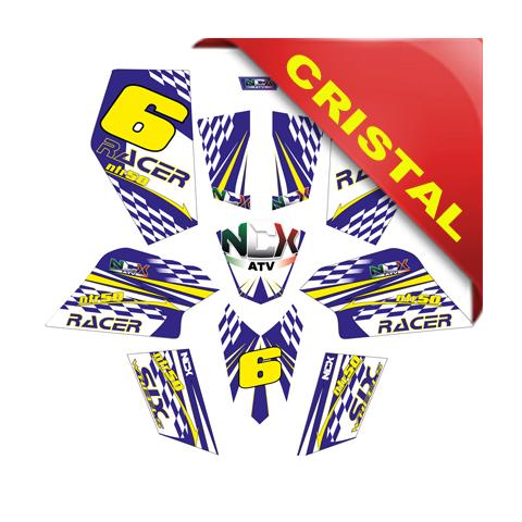 KIT GRAFICHE NCX RACER BLU/GIALLO IN CRISTAL