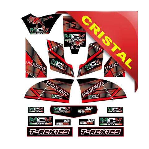 KIT GRAFICHE NCX T-REX ROSSO IN CRISTAL