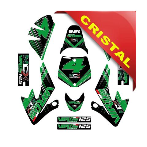 KIT GRAFICHE NCX VIRUS NERO VERDE IN CRISTAL