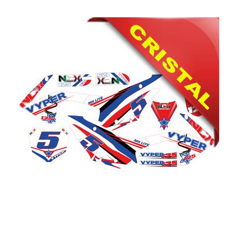 KIT GRAFICHE NCX VYPER ROSSO BLU IN CRISTAL