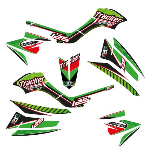 KIT GRAFICHE NCX TRACKER VERDE IN CRISTAL