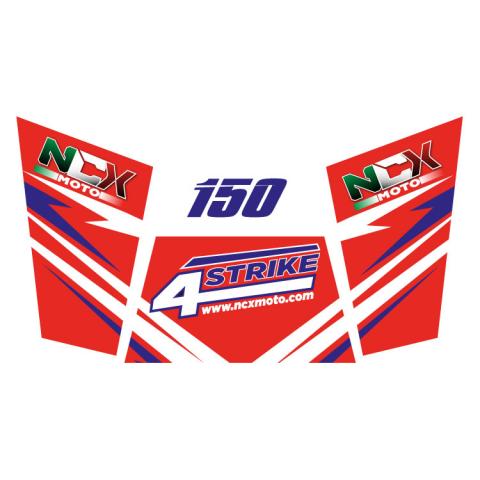 KIT GRAFICHE NCX BUGGY 4STRIKE 150 ROSSO IN PVC 55 micron