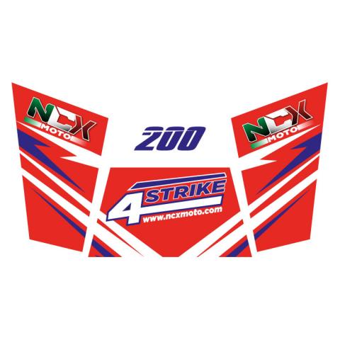 KIT GRAFICHE NCX BUGGY 4STRIKE 200 ROSSO IN PVC 55 micron