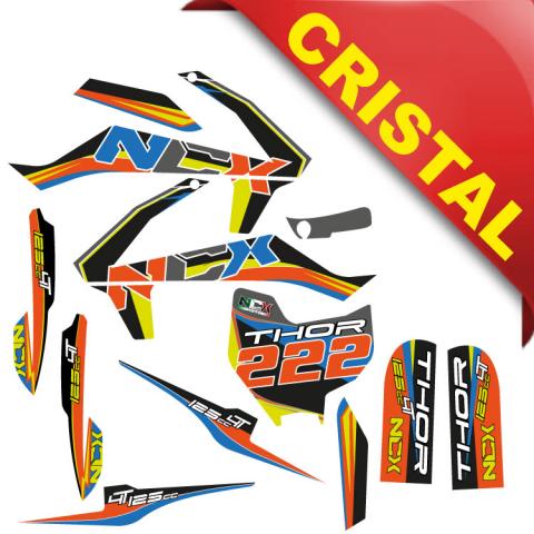 KIT GRAFICHE NCX THOR 125cc 14/12 ARANCIO IN CRISTAL