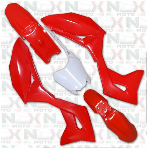 KIT PLASTICHE CARENE ROSSO PIT BIKE CRX 125 XXL - 150