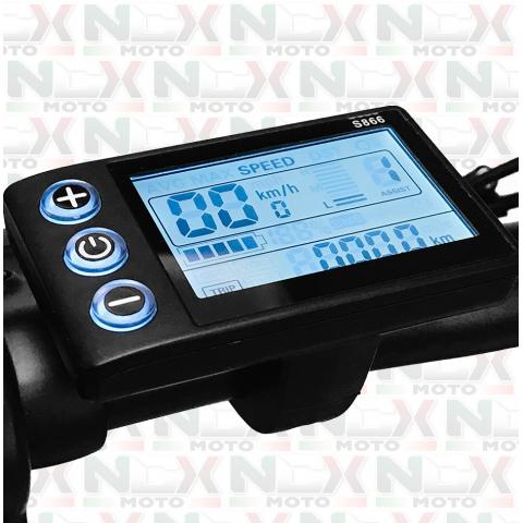 DISPLAY LCD S866 PER E-BIKE 36V