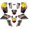 KIT GRAFICHE NCX RACER NERO/GIALLO/ROSSO IN PVC 55 micron