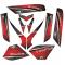 KIT GRAFICHE NCX V-RAPTOR ROSSO IN PVC 55 micron