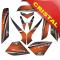 KIT GRAFICHE NCX V-RAPTOR ARANCIO IN CRISTAL