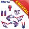 KIT GRAFICHE NCX SXR 125cc 14/12 ROSSO / BLU IN CRISTAL NITTO ®
