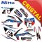 KIT GRAFICHE NCX THOR 125cc 14/12 ROSSO / BLU IN CRISTAL NITTO ®