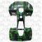 CARENA PLASTICA MINIQUAD  SHUTTLE VERDE SKULL