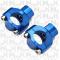 COPPIA RISER SUPPORTO MANUBRIO CNC BLU 28 mm (1 1/8" )