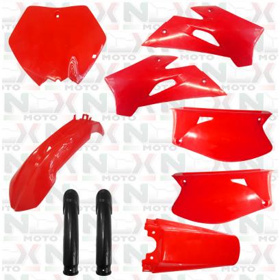 KIT CARENE PLASTICHE MINICROSS 50CC ROSSO