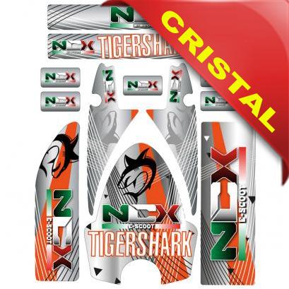 KIT GRAFICHE NCX TIGERSHARK ARANCIO IN CRISTAL