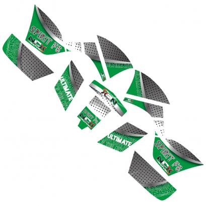 KIT GRAFICHE NCX SPIRIT F6 VERDE IN PVC 55 micron