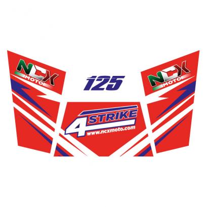 KIT GRAFICHE NCX BUGGY 4STRIKE 125 ROSSO IN PVC 55 micron