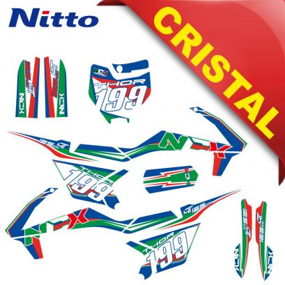 KIT GRAFICHE NCX THOR 125cc 14/12 ITALY IN CRISTAL NITTO ®