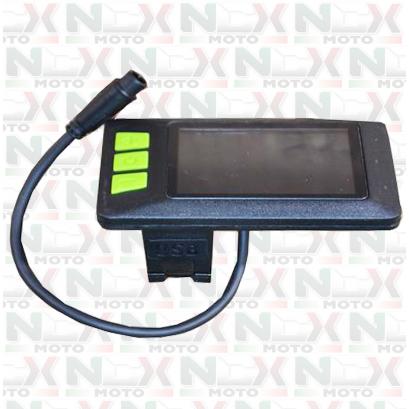 DISPLAY LCD PER E-BIKE 36V ORIGINALE PER NCX QUASAR - BAHIA - BLACKBULL - RD5 - STRESSED - BLACKSTONE X 